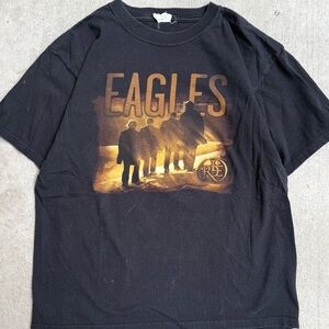 Y2K The Eagles 2008 Long Road Out of Eden Tour Men’s Band Tshirt L 21.5x27
